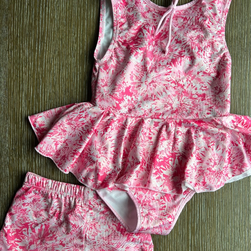 SweetHoney leotard and shorts 3T